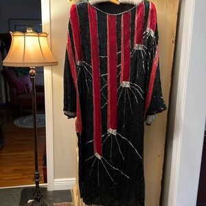 Evening sequin dress / dolman sleeves